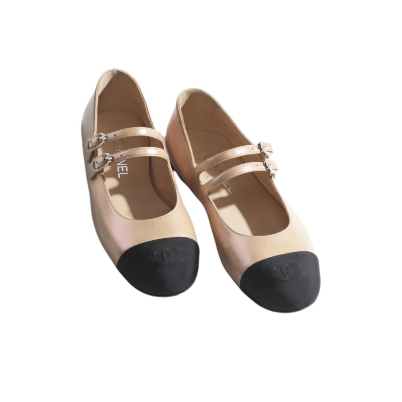 CHANEL Flat Mary Jane Shoes 0.5cm Women's-3
