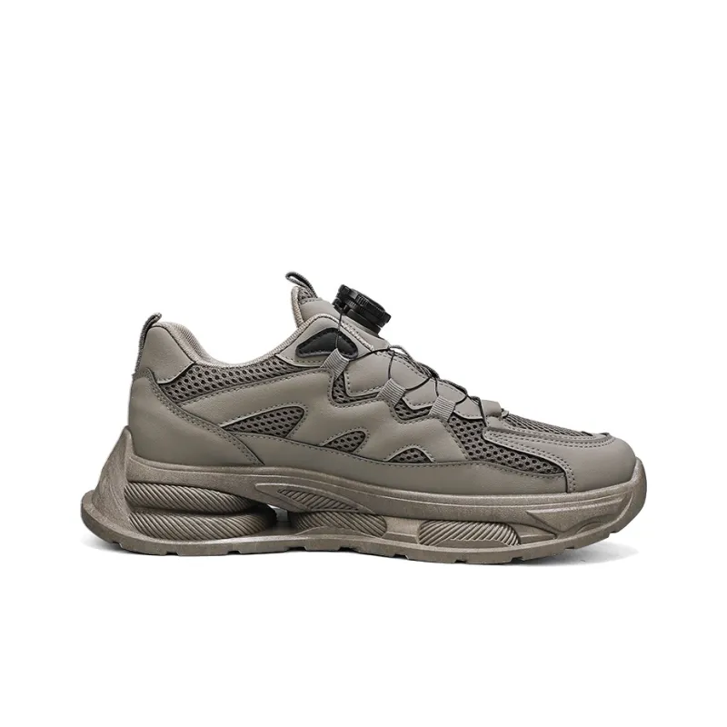 WARRIOR Chunky Sneakers Men Low Top Khaki/Black-1