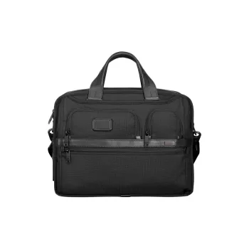 TUMI Alpha Nylon Laptop Briefcase Bag Unisex Black