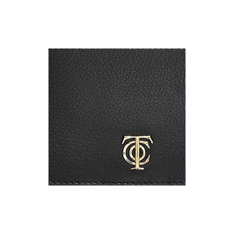TIFFANY & CO. Leather Card Holder Women's Black-4