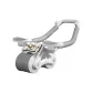 [Pearl White]Upgraded Elbow Support Abdominal Roller-Phone Stand/Automatic Rebound/Includes Knee Pad