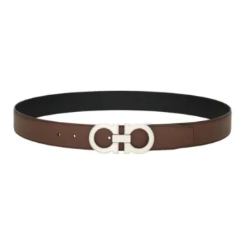 Ferragamo Gancini buckle Reversible Leather Belt
