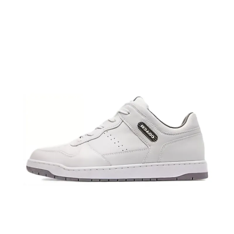 COACH Skateboard Shoes Men's White-0
