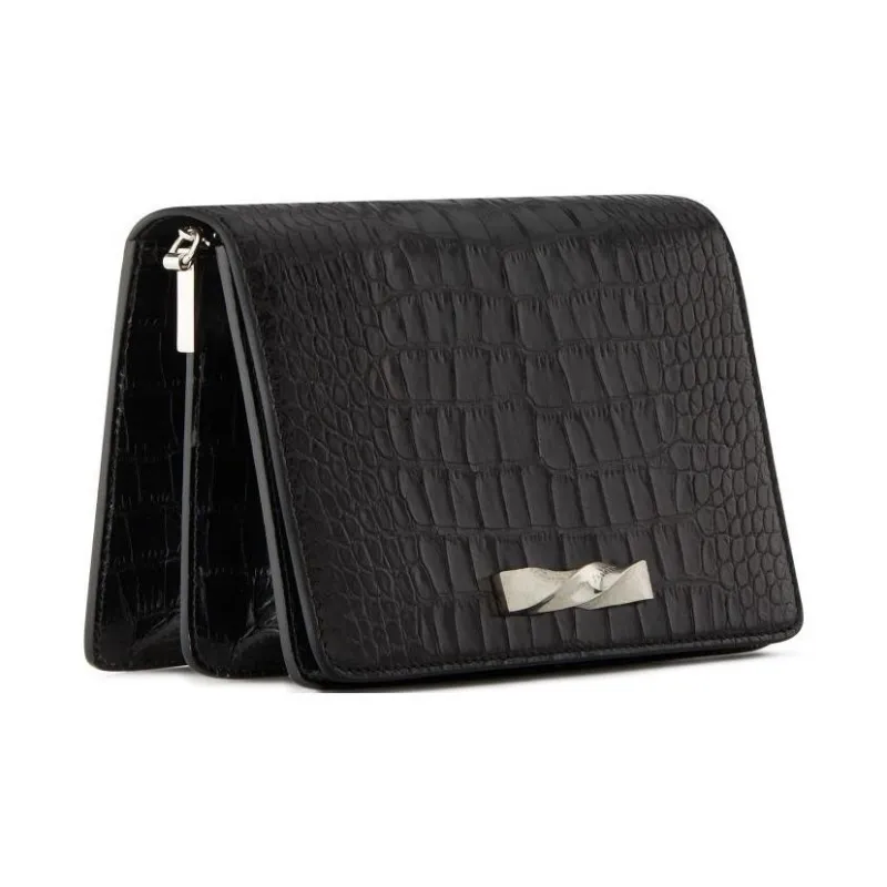 Giuseppe Zanotti/GZ Leather Shoulder Bag Crossbody Bag Women's Black-3