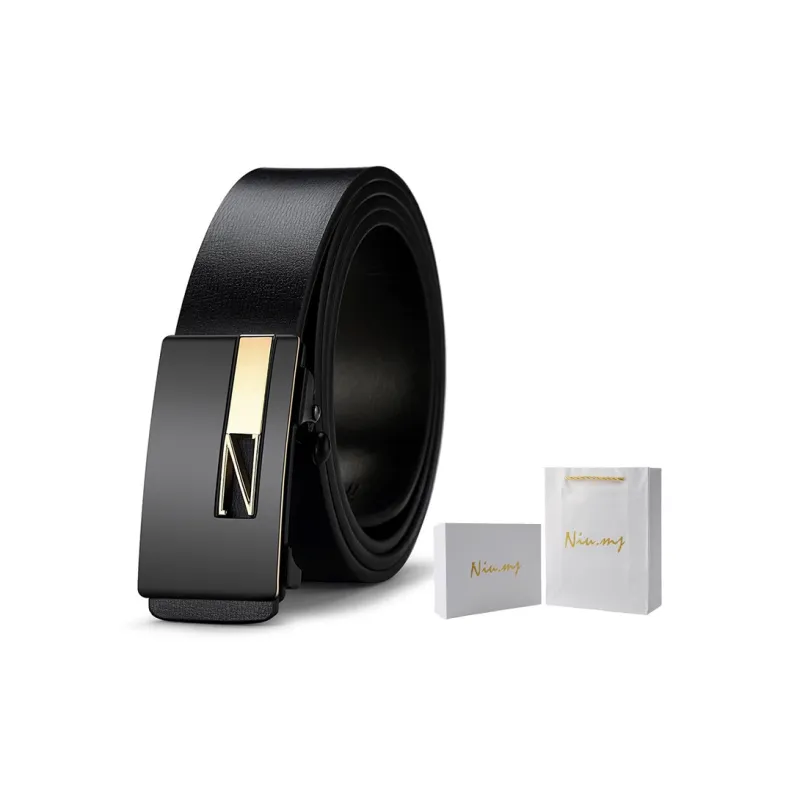 NIUMJ Leather Belts Men-1