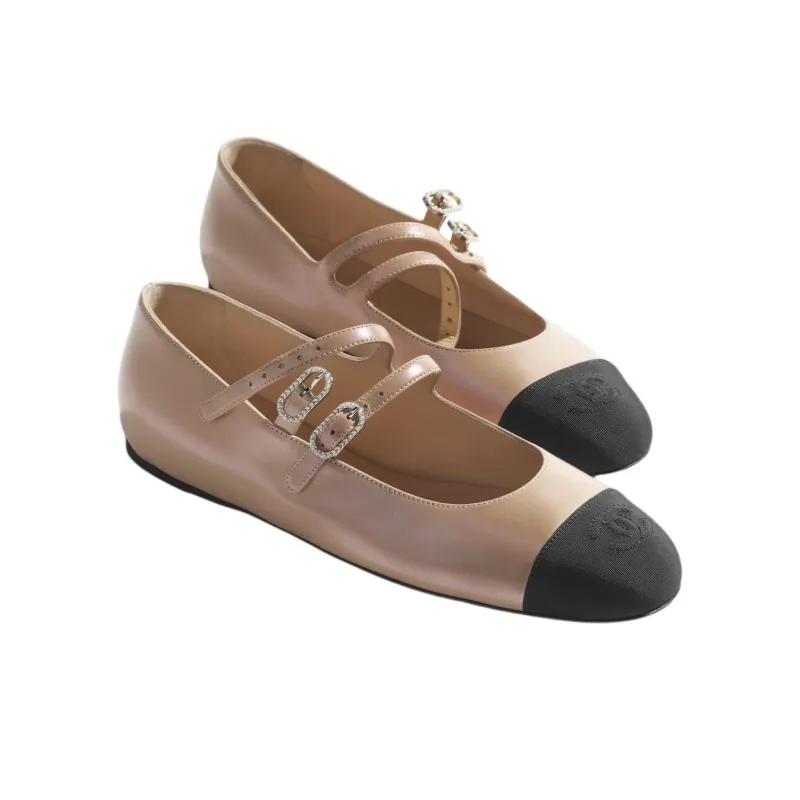 CHANEL Flat Mary Jane Shoes 0.5cm Women's-2