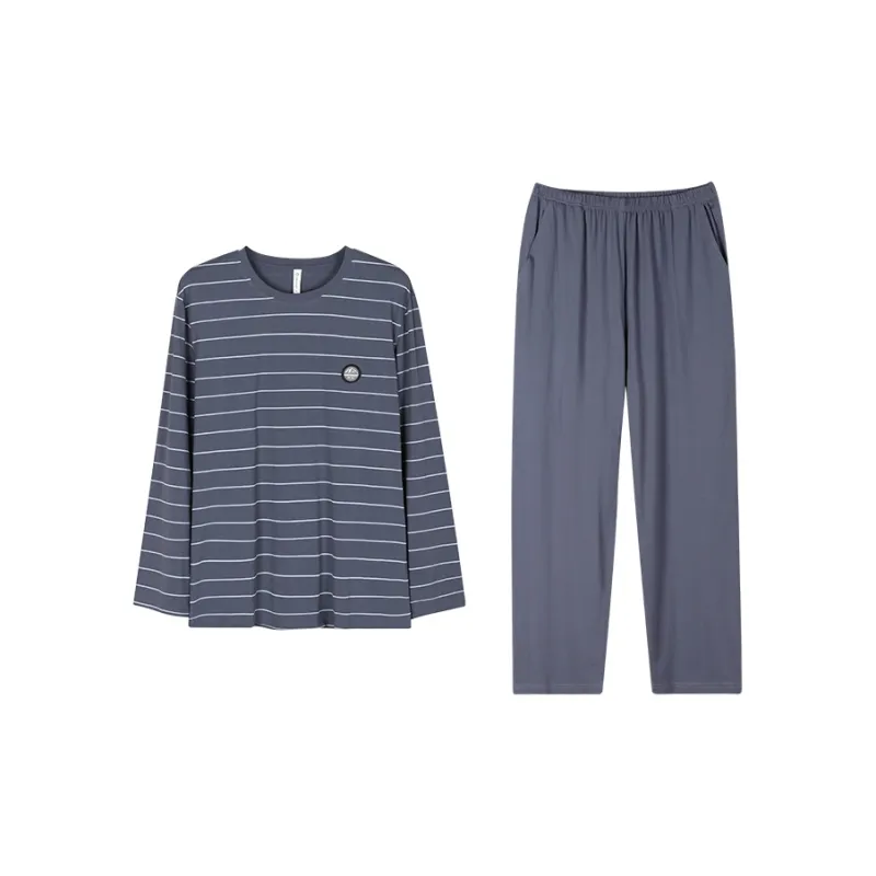 Follow The United States Pajama Set Men's Pale Blue-0