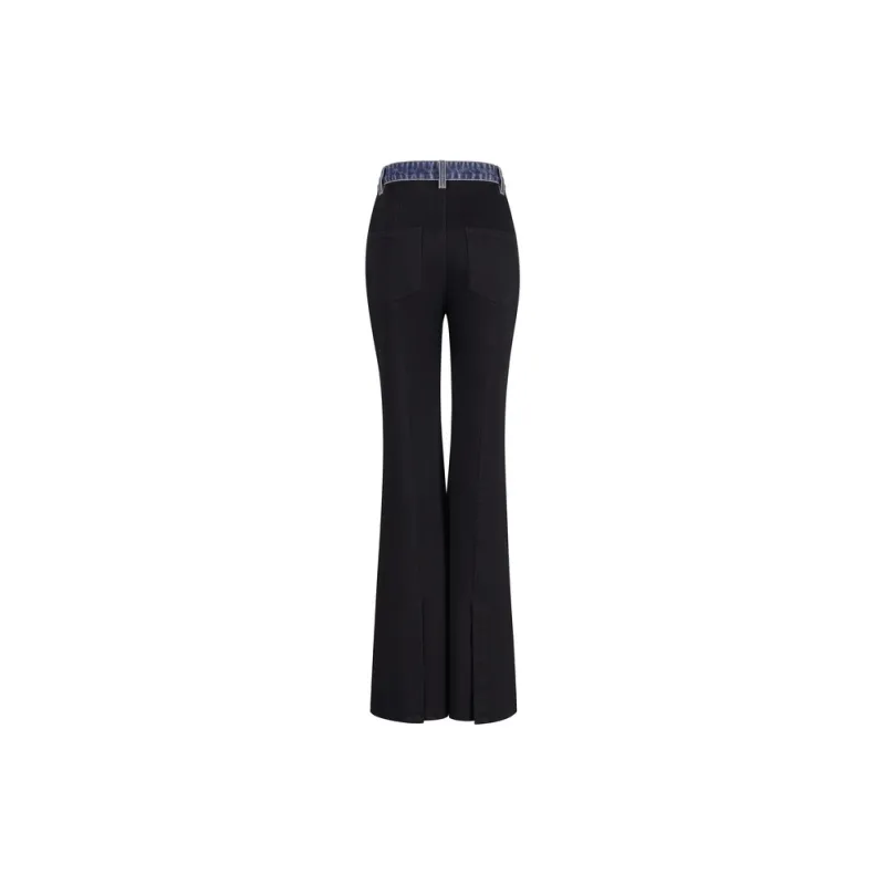 Three Quarters Jeans Women's Black-1