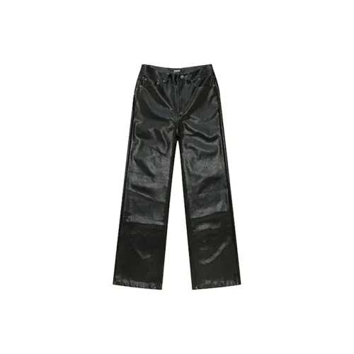 SMFK Wild World Wild World Series Leather Pants Women's Wilderness Black