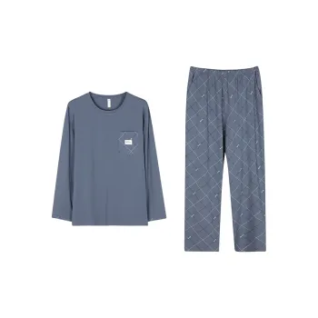 Follow The United States Pajama Set Men's Empire Blue