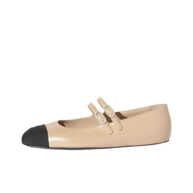 CHANEL Flat Mary Jane Shoes 0.5cm Women's-0