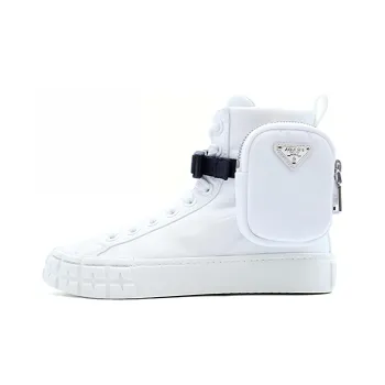 PRADA Wheel Re Nylon Hight Sneakers 'Off White' Women's