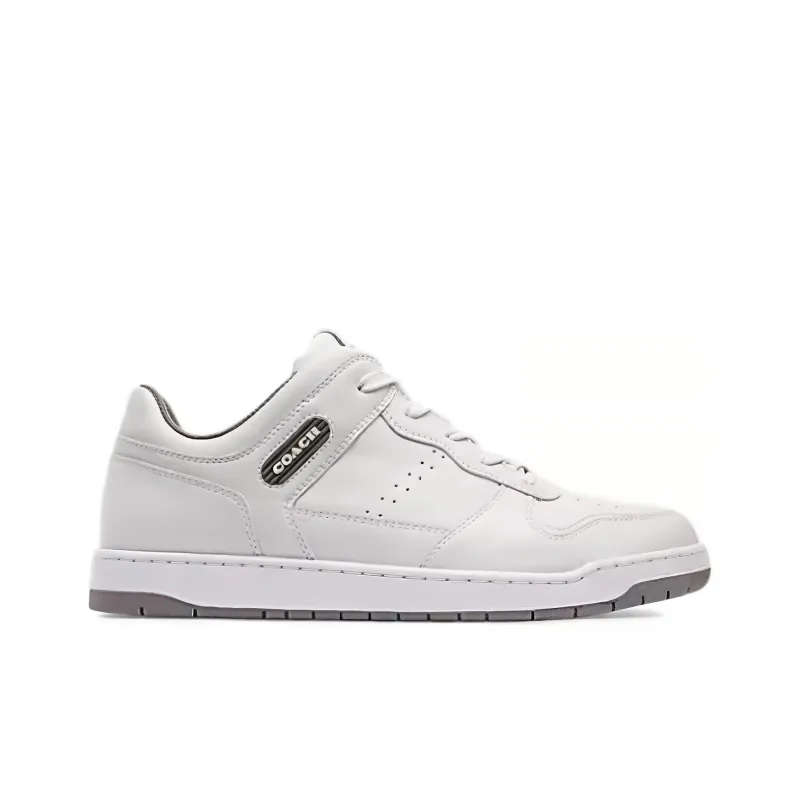 COACH Skateboard Shoes Men's White-1