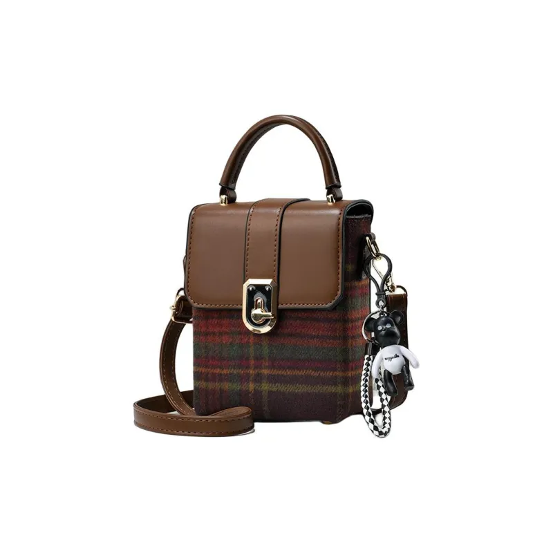 Weymond PU Cell Phone Pouch Shoulder Bag Crossbody Bag Regular Women's Brown/Coffee/Black-11