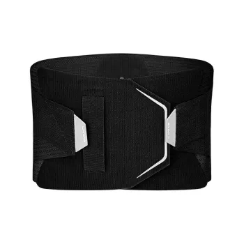 LiNing Back Support Braces Breathable Protective Compression Slip Resistant Black Elastane Nylon Unisex
