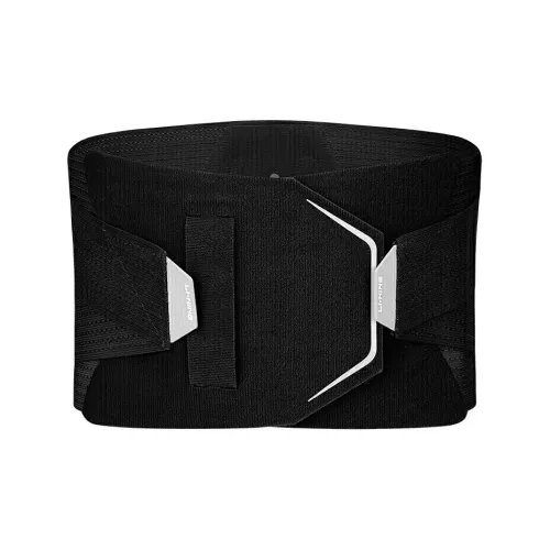 LiNing Back Support Braces Breathable Protective Compression Slip Resistant Black Elastane Nylon Unisex