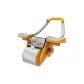 [Vibrant Orange]Upgraded Elbow Support Abdominal Roller-Phone Stand/Automatic Rebound/Includes Knee Pad