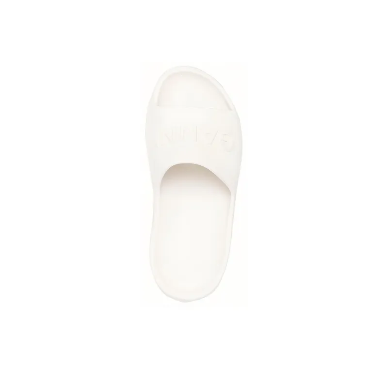 GANNI Embossed-logo Slide Sandals - POIZON