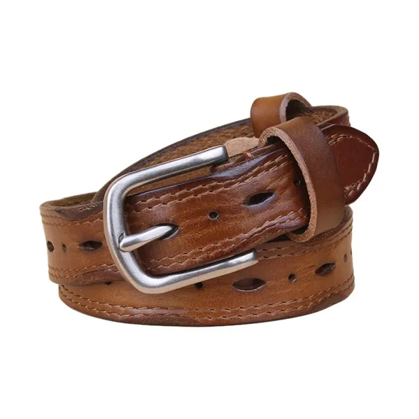 ACUC Top Grain Cow Leather Belts Women's 2.3cm-2