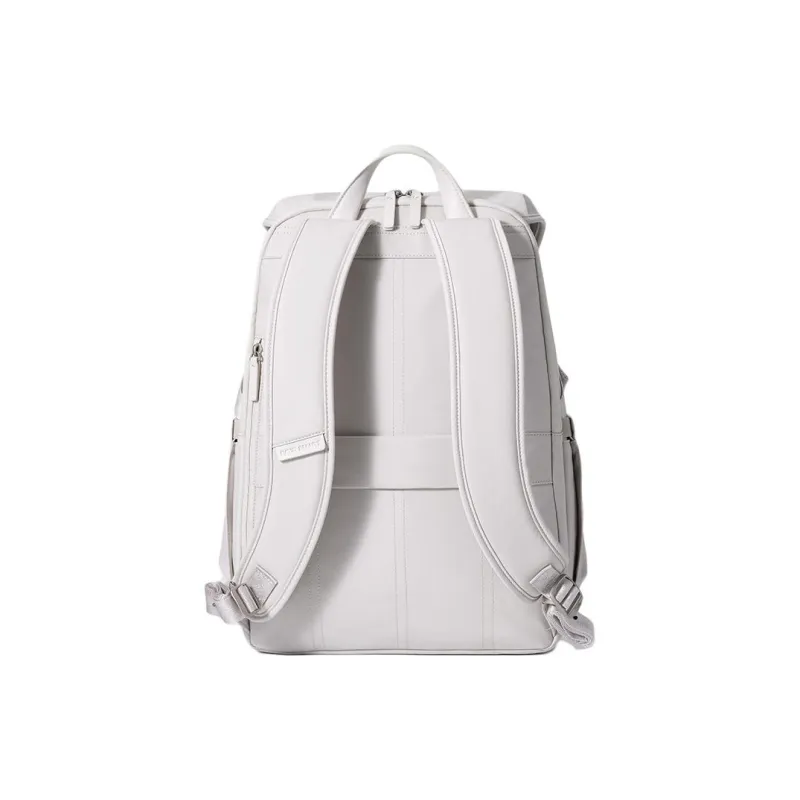 NAYO SMART Nylon Backpack Medium Size Unisex White-4