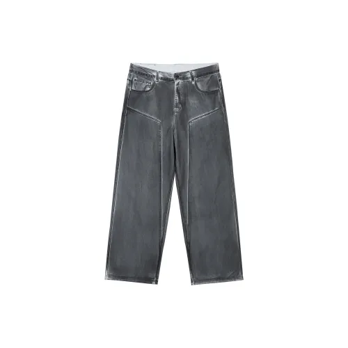 LOOKUN Jeans Unisex Gray