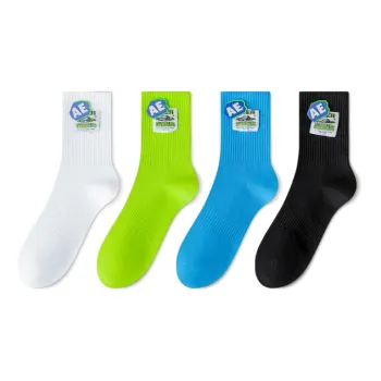 Taste The Color Knee High Socks Unisex 4 Pack