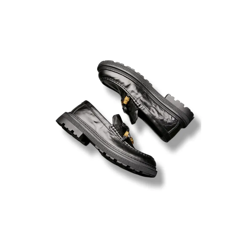 Brounvanm Loafers Men Black-3
