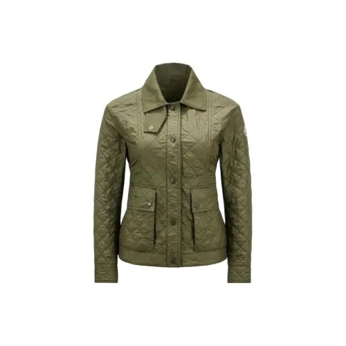 Moncler Padded Corduroy Series Jackets Women's Olive Green