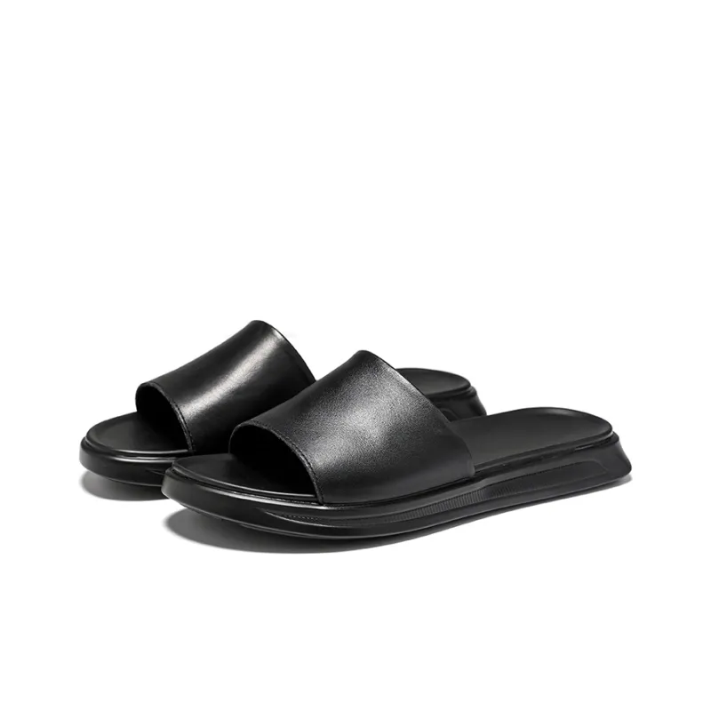 Beidouniao Slide Slippers Men's Black-2
