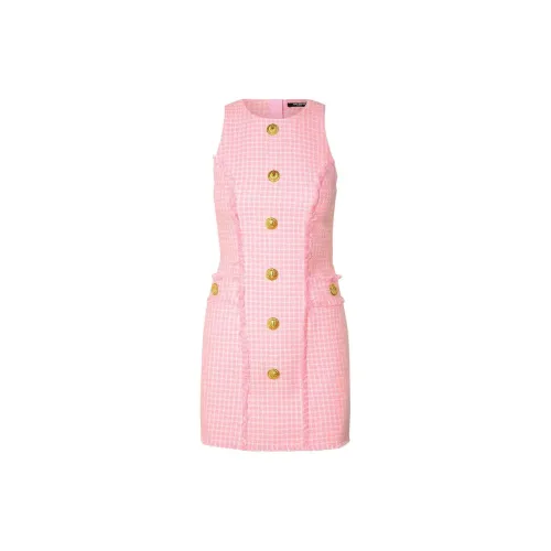 BALMAIN Sleeveless Dresses Women's Pink