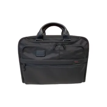TUMI Alpha 3 Nylon Laptop Briefcase Bag Men's Black