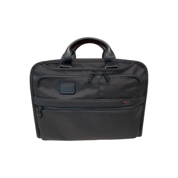 TUMI Alpha 3 Nylon Laptop Briefcase Bag Men's Black-0