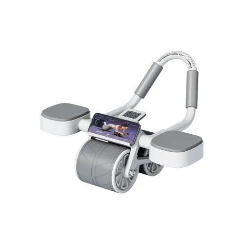 MERACH Elbow Padded Home Abdominal Roller Unisex Gray
