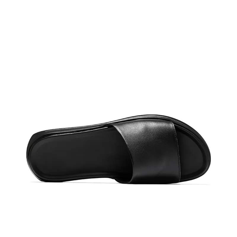 Beidouniao Slide Slippers Men's Black-3