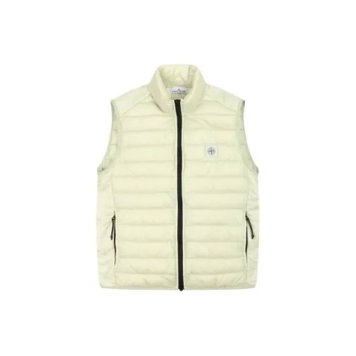 STONE ISLAND Vests Men Apricot Cream