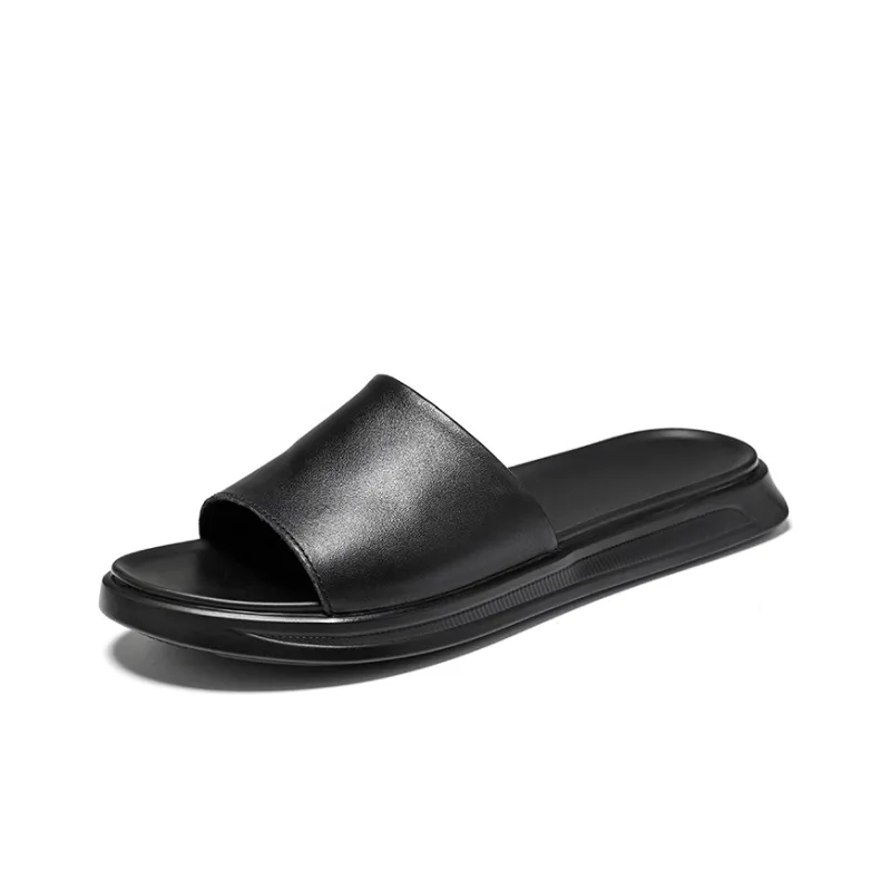 Beidouniao Slide Slippers Men's Black-1