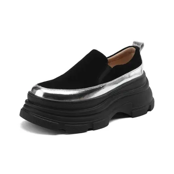 AIQINISHA Loafers Women's Brown/Black