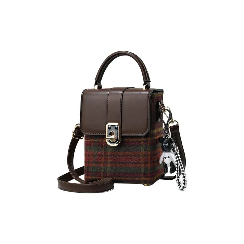Weymond PU Cell Phone Pouch Shoulder Bag Crossbody Bag Regular Women's Brown/Coffee/Black-5