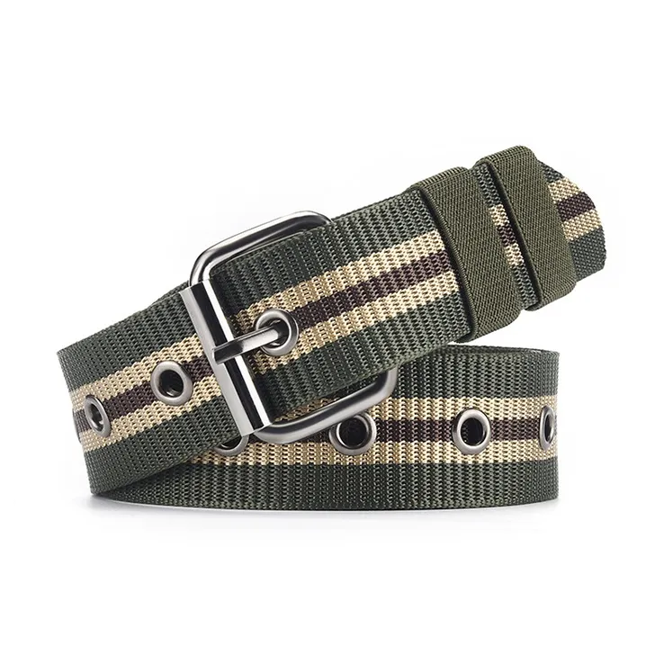 ACUC Canvas Leather Belts Unisex 3.8cm-4