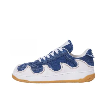 GCDS Low Top Stylish Skateboarding Shoes Men's Blue