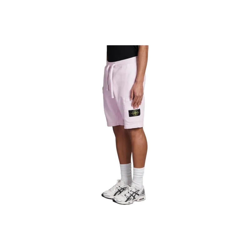STONE ISLAND Logo Path Drawstring Bermuda Shorts-2