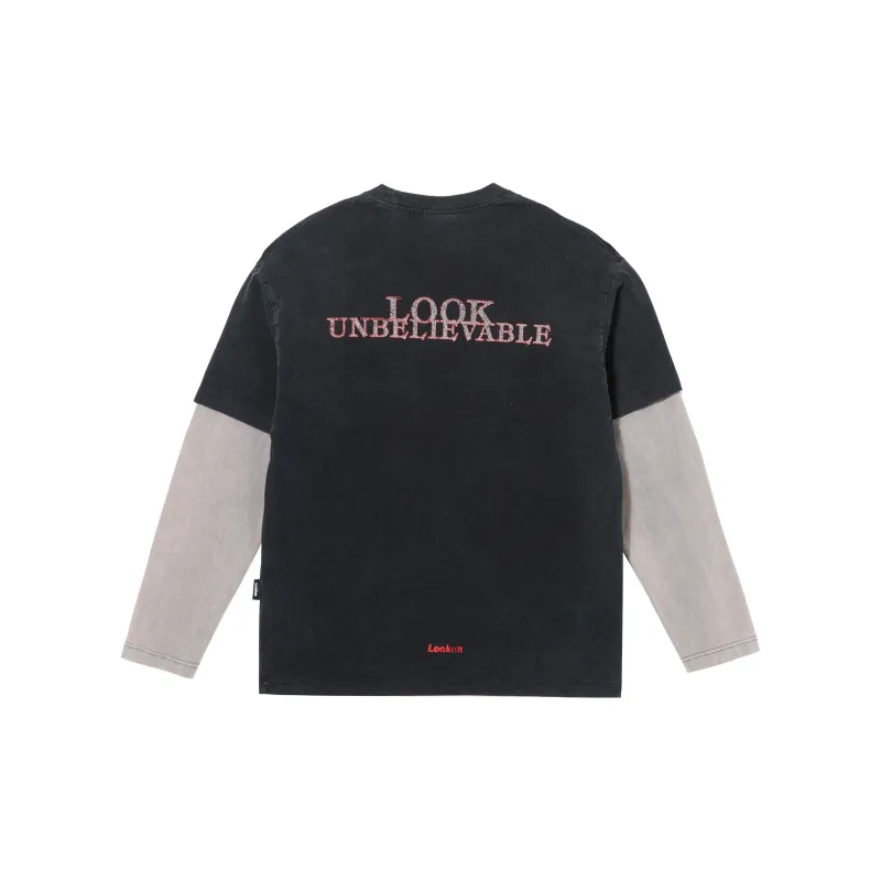 LOOKUN T-Shirts Men Black-1