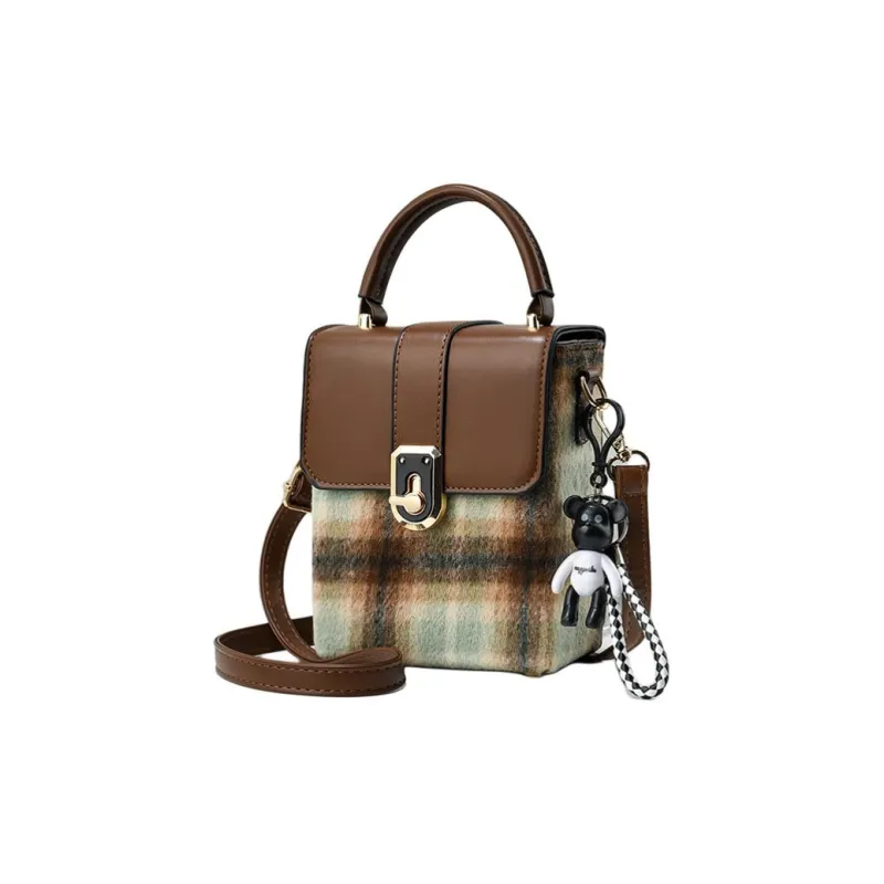Weymond PU Cell Phone Pouch Shoulder Bag Crossbody Bag Regular Women's Brown/Coffee/Black-9