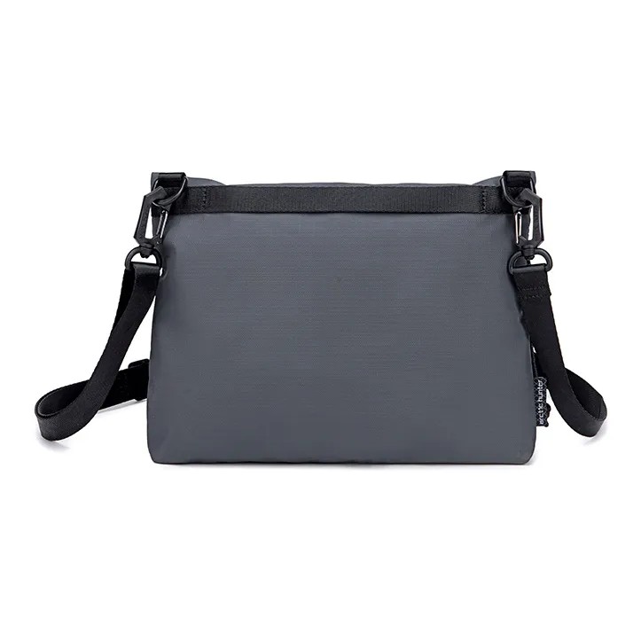 ARCTIC HUNTER Polyester Messenger Bag, Shoulder Bag, Crossbody Bag Unisex Black/Gray/Blue-5