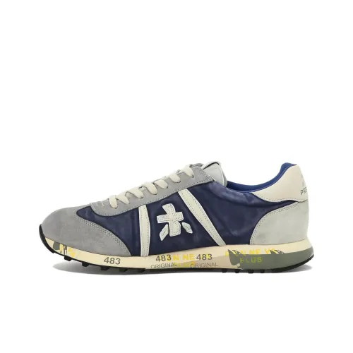 PREMIATA Lucy Casual Shoes Men Low-Top Blue Gray