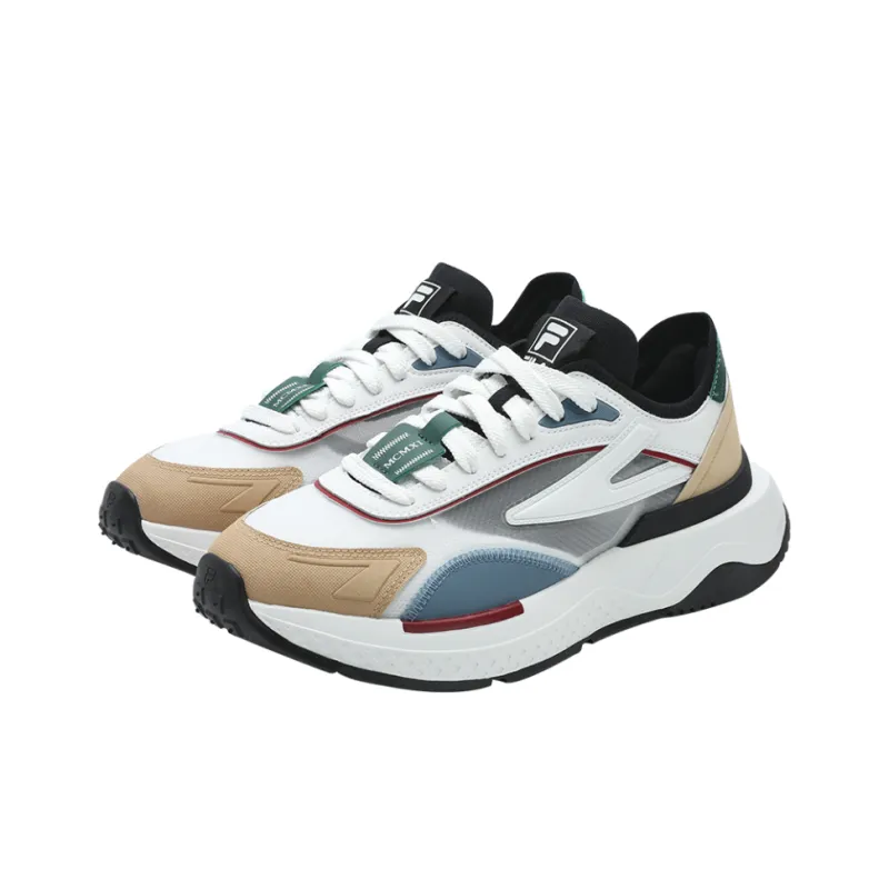 FILA PIONIERE Wear Resistant Low Top Casual Running Shoes Men's Beige Yellow-2