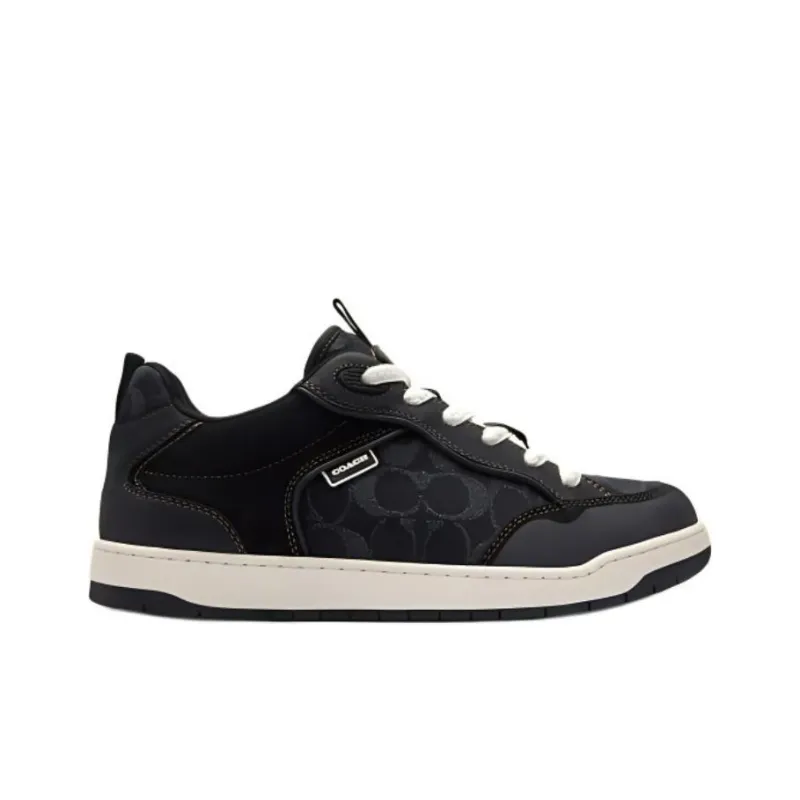 COACH Low Top Skateboard Shoes Men's Black-1