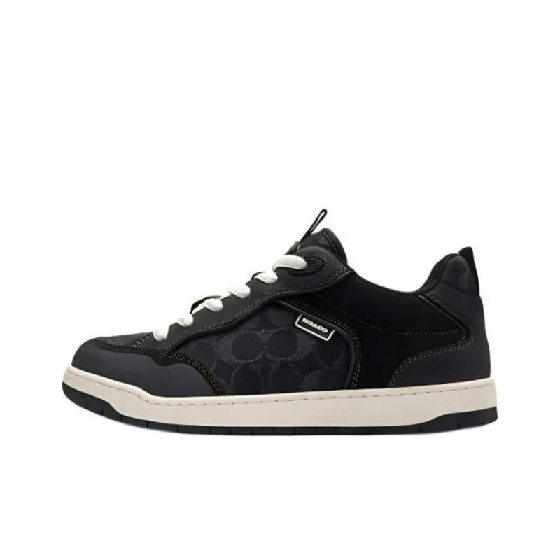 COACH Low Top Skateboard Shoes Men's Black-0