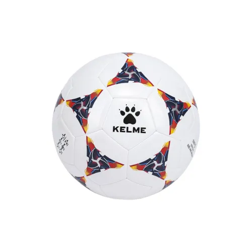 KELME 4/5 Size Professional Durable TPU Machine Stitched Soccer Ball Unisex White Black