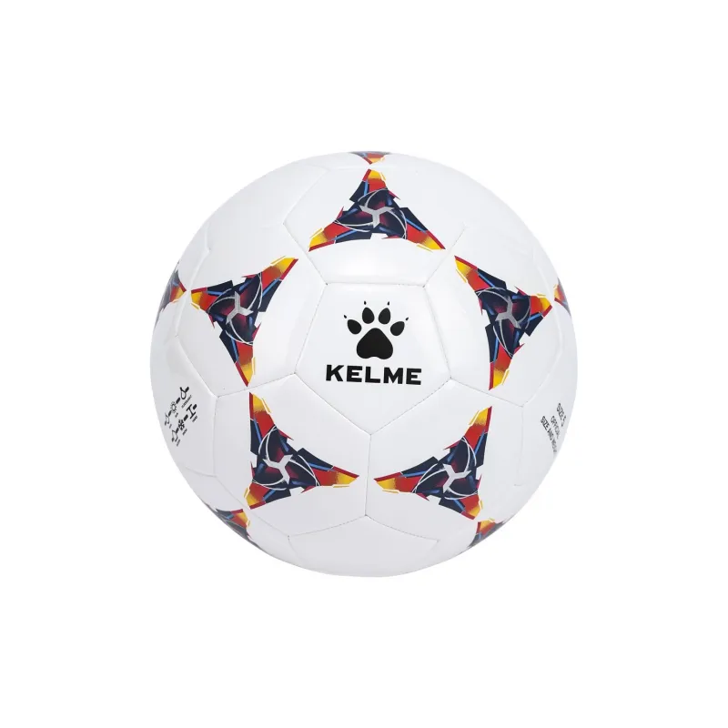 KELME 4/5 Size Professional Durable TPU Machine Stitched Soccer Ball Unisex White Black-0